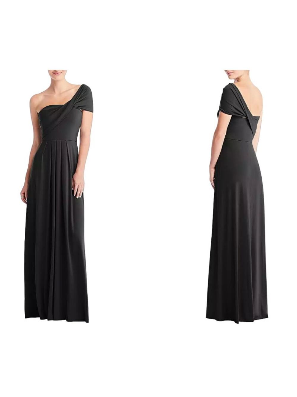 Carlos Saavedra Convertible Black Maxi Dress Size M Stretchy Formal Cocktail